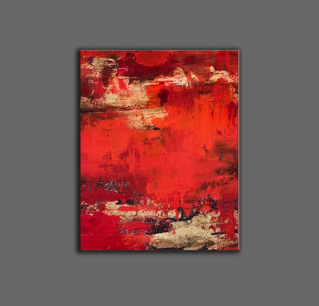 White Handmade Leaf Modern Abstract Canvas Artwork SGH5K